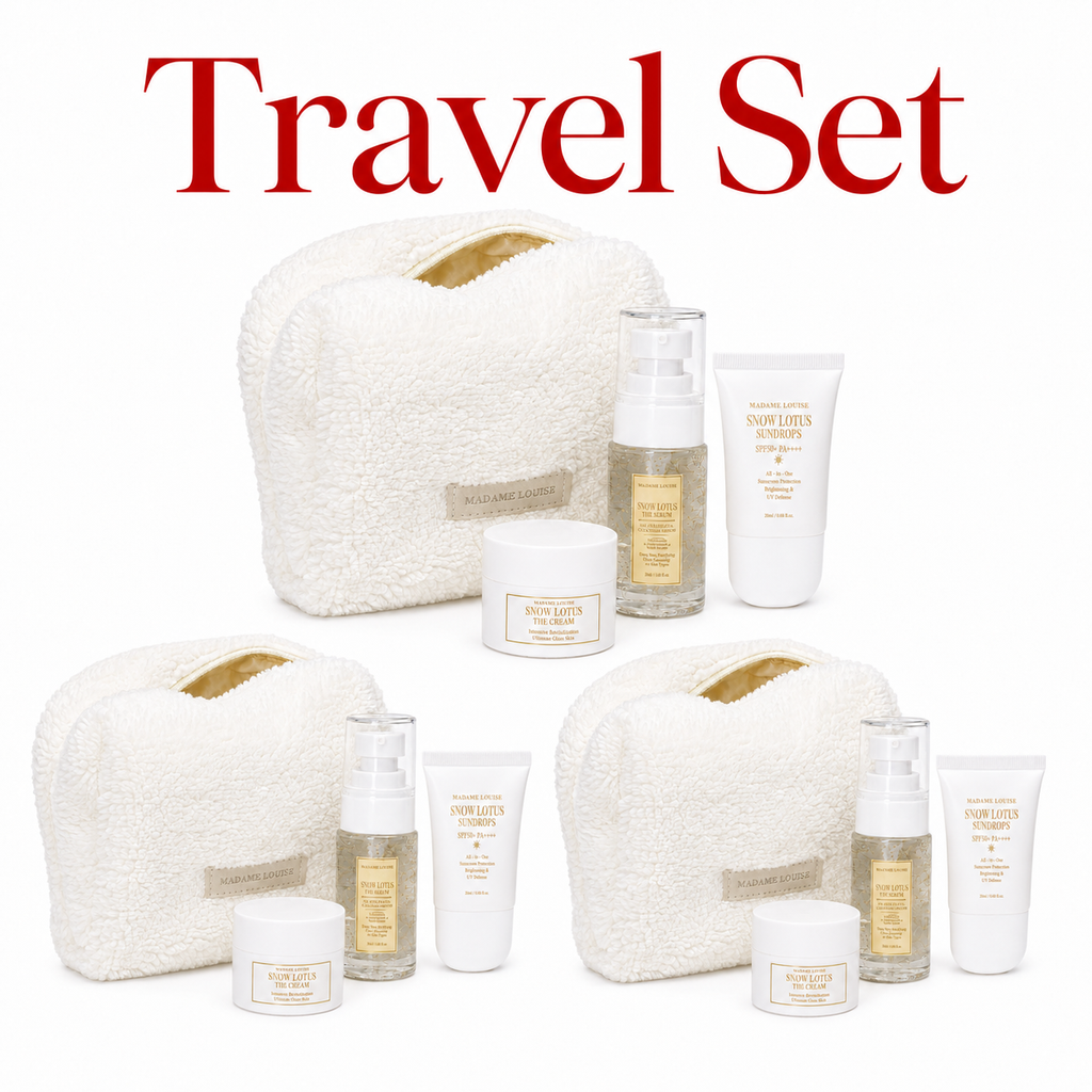 Snow Lotus Travel Set  Limited | เซ็ตสกินแคร์พกพา และทดลอง Madame Louise 3 เซท
