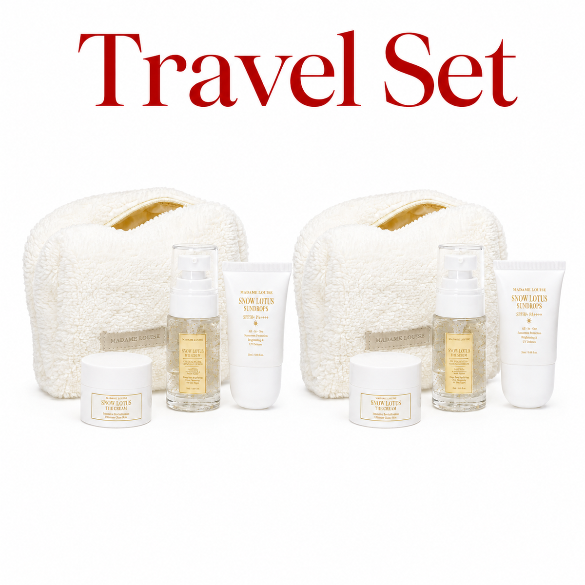 Snow Lotus Travel Set  Limited | เซ็ตสกินแคร์พกพา และทดลอง Madame Louise  1 เซท