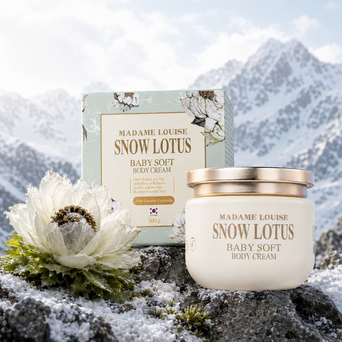 Snow Lotus Baby Soft Body Cream 300g | Madame Louise